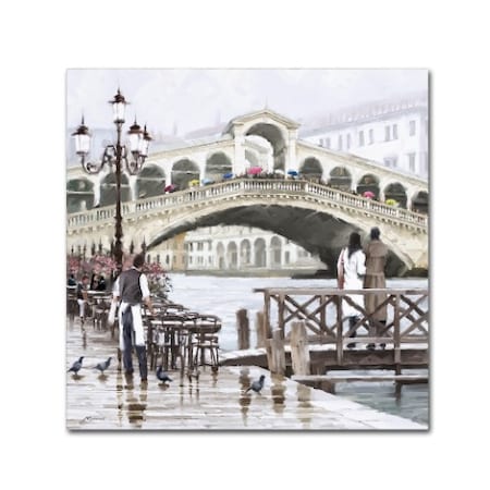 The Macneil Studio 'Rialto Bridge' Canvas Art,18x18